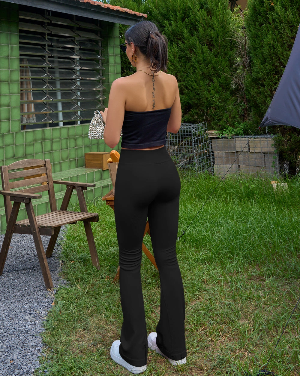 Cozy Ribbed Crossover Lounge Pants: Your Comfy Chic Go-To!